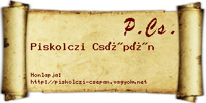 Piskolczi Csépán névjegykártya
